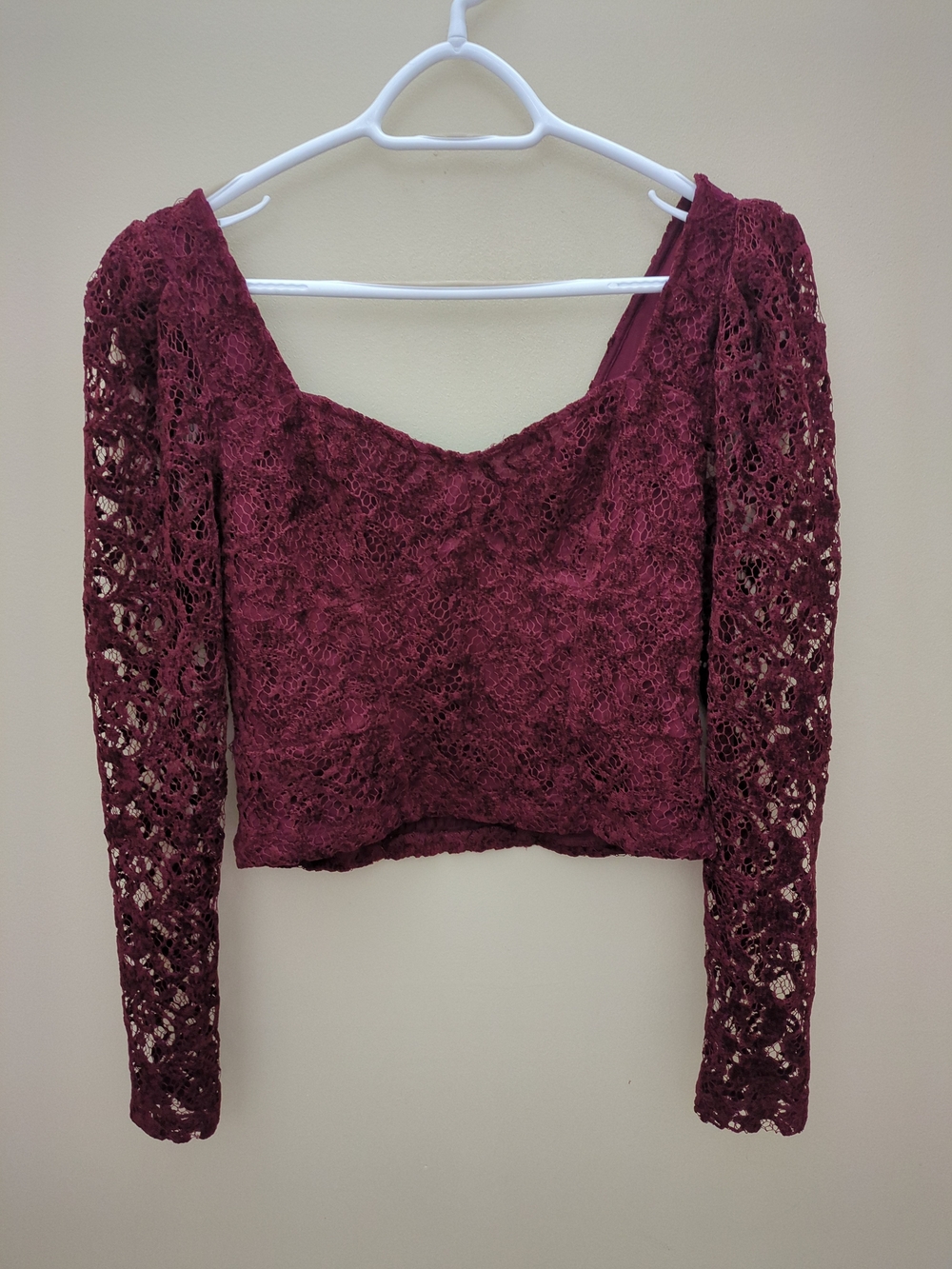 Anthropologie SweetHeart Lace Top: small